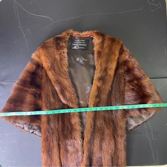VINTAGE Fur Stole The Cloth Of Gold Mob Wife Mink Shawl Wrap One Size - Picture 8 of 10